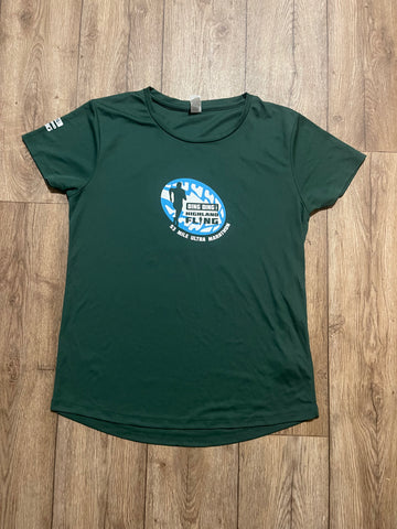 2024 Fling FEMALE FIT bottle green T-shirt - Only Medium  available
